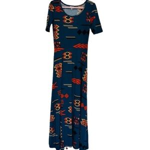 Lularoe Ana Maxi Dress - NWOT Size M - Southwestern/Aztec pattern